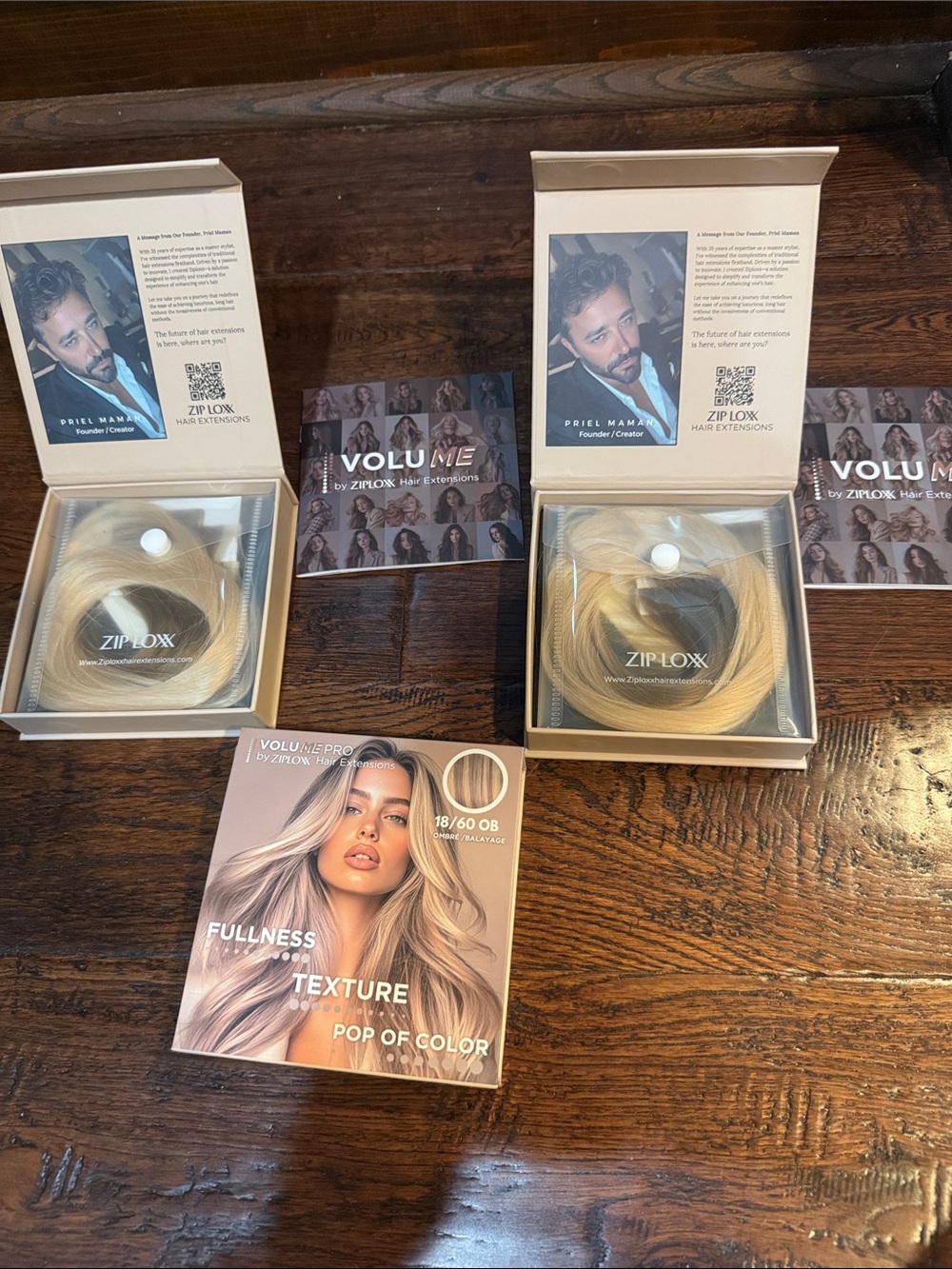Blonde Ziploxx Hair Extensions - 18/60 OB 16”